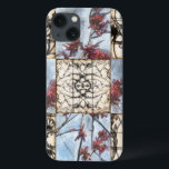 Panelled Abstract Scrollwork Painting iPhone 13 Case<br><div class="desc">A panelled abstract floral scrollwork painting by Jennifer Goldberger. A wonderfully complex piece, no two panels are exactly the same. If you are looking for a great gift look no further!</div>
