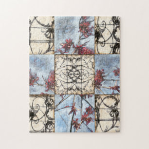 Panelled Abstract Scrollwork Painting Jigsaw Puzzle