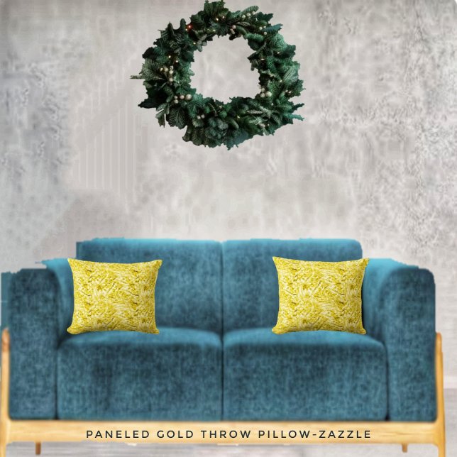 Panelled Gold Cushion (Creator Uploaded)