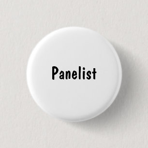 Panellist 3 Cm Round Badge