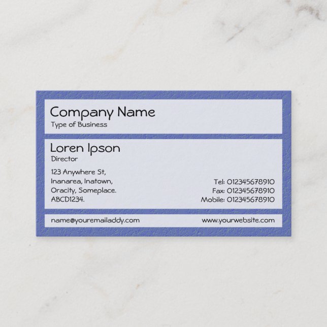 Panels 02 - Blue Stucco Business Card (Front)