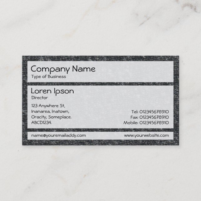 Panels 02 - Fine Wool 01 Business Card (Front)