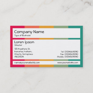 Panels - Colour Bands 01 Business Card