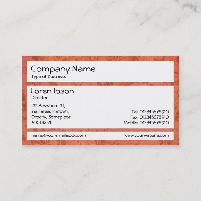 Panels - Imprint of Plants Business Card (Front)