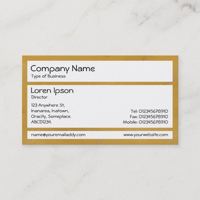 Panels - Ochre Paint Business Card (Front)