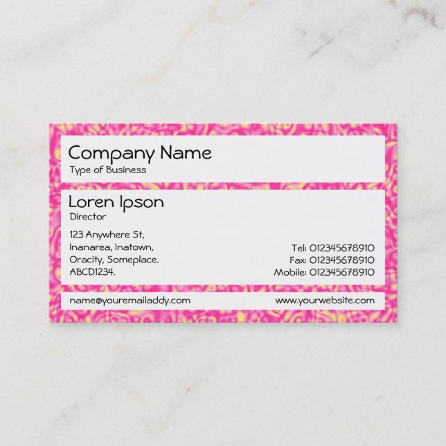 Panels - Pink Impressionism Business Card (Front)