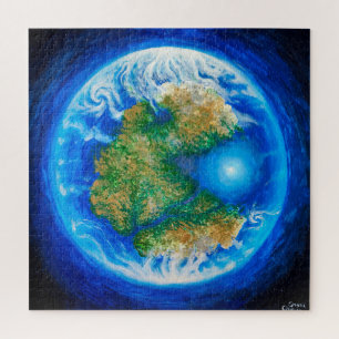 Pangaea and the Tethys ocean Jigsaw Puzzle