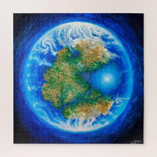 Pangaea and the Tethys ocean  Jigsaw Puzzle (Vertical)
