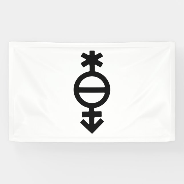 Pangender Gender Symbol Banner (Horizontal)