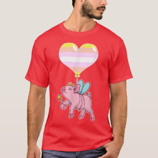 Pangender Pig Fairyseual IdentityNonbinary Love  T-Shirt