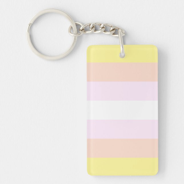 Pangender Pride Flag Key Ring (Front)