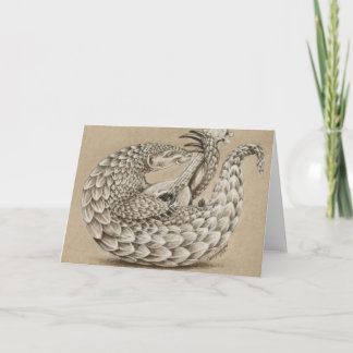 Pangolin by TACS greeting card