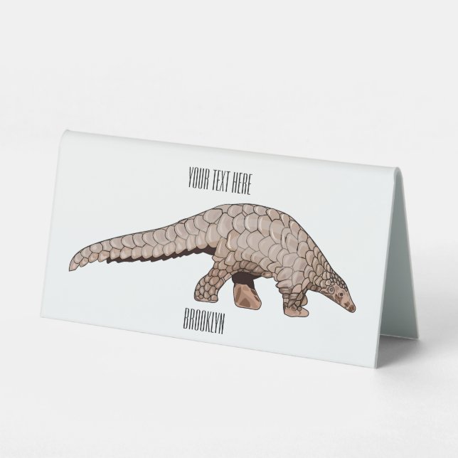 Pangolin cartoon illustration (Front)