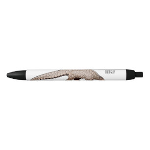 Pangolin cartoon illustration black ink pen