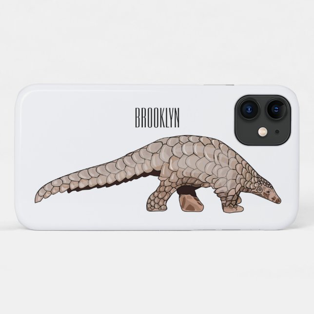 Pangolin cartoon illustration Case-Mate iPhone case (Back (Horizontal))