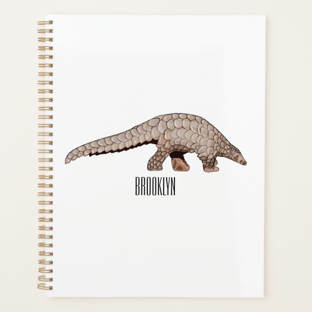 Pangolin cartoon illustration planner (Front)