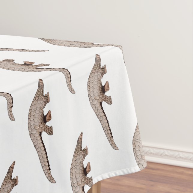 Pangolin cartoon illustration tablecloth (In Situ)