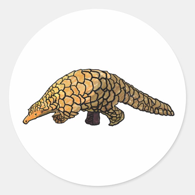 Pangolin Classic Round Sticker (Front)