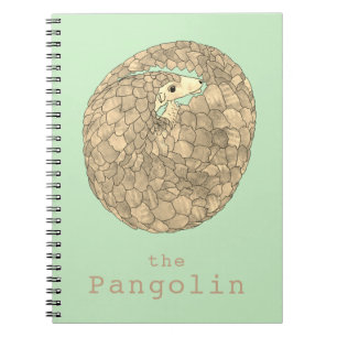 Pangolin Endangered Animal Rights Green Activism  Notebook