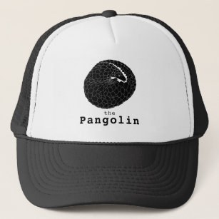 Pangolin Endangered Species Monochrome Animal Art  Trucker Hat