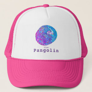 Pangolin Endangered Species Psychedelic Animal Art Trucker Hat