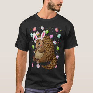 Pangolin Happy Easter Egg Hunt Bunny Ear Pangolin T-Shirt