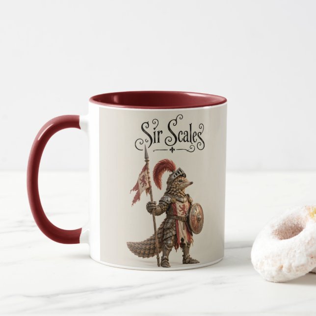 Pangolin Knight Mug (With Donut)