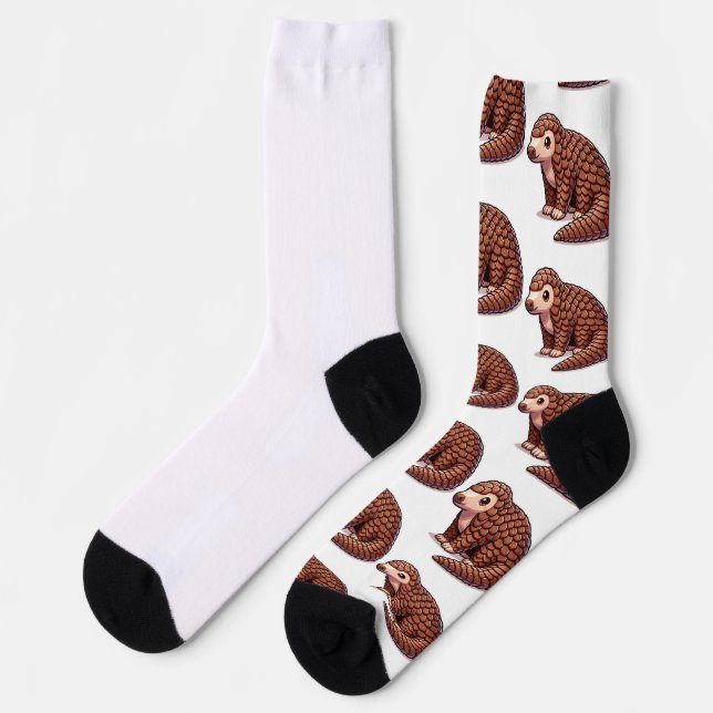 Pangolin Mascot Socks (Left)
