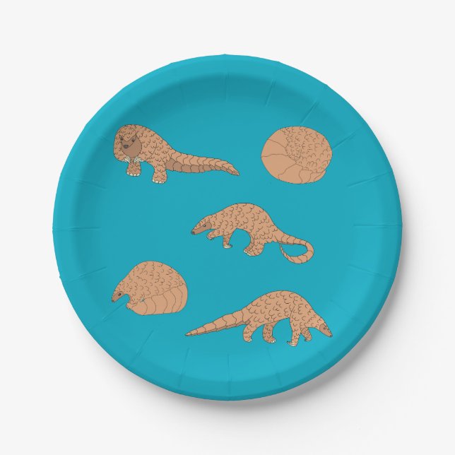 Pangolins Paper Plate (Front)