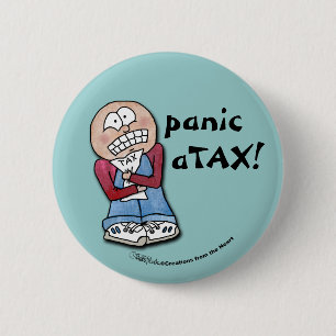 Panic aTAX! 6 Cm Round Badge