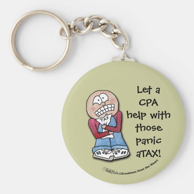 Panic aTAX! Key Ring (Front)
