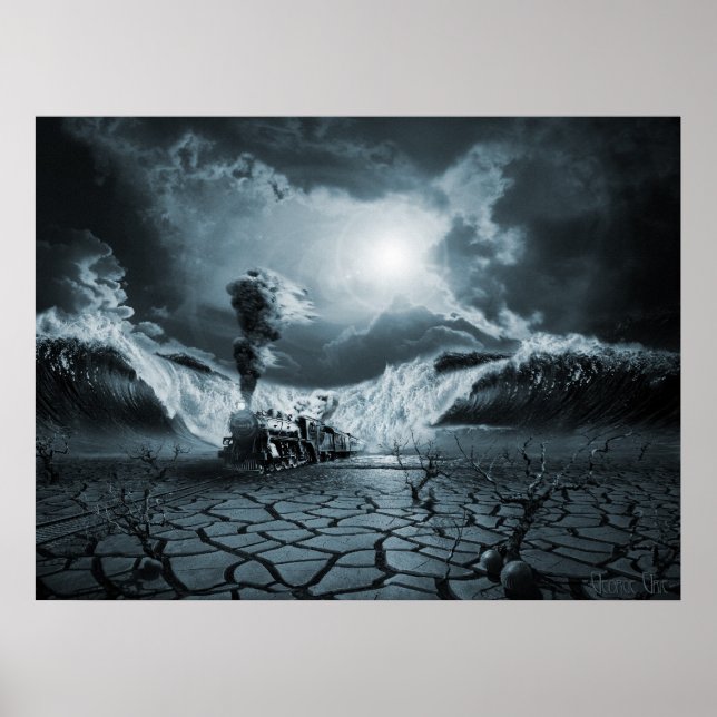 Panic Attack or Anxiety PTSD, surreal poster print (Front)