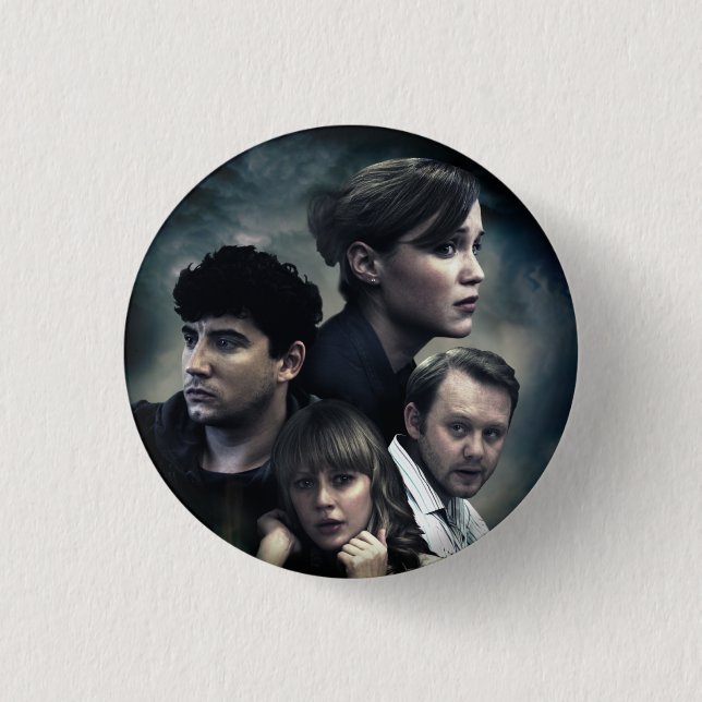 Panic Button Character Splash Pin Badge (Front)