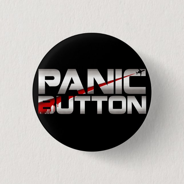 Panic Button Chrome Slash Badge (Front)