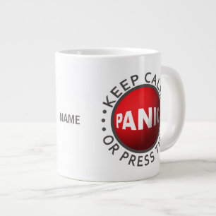 Panic Button custom mugs