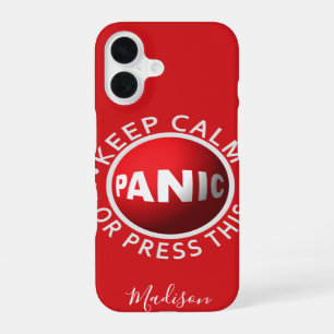 Panic Button custom name phone cases
