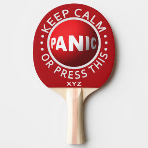 Panic Button custom ping pong paddle