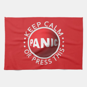 Panic Button kitchen towel