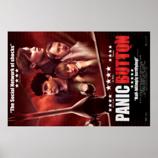 Panic Button Red Sky Poster