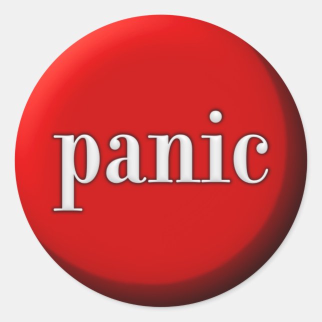 Panic Button Sticker (Front)