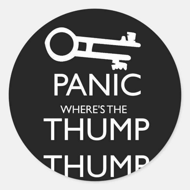 Panic Classic Round Sticker (Front)
