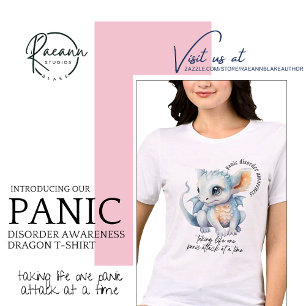 Panic Disorder Awareness Dragon DARK LETTERING Tri-Blend Shirt