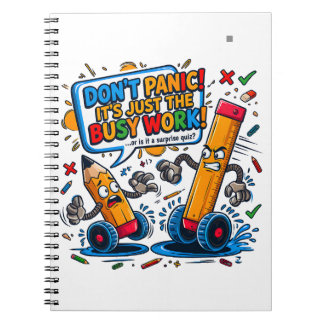 Panic Exam Study Humour Notebook