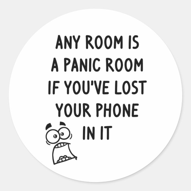 Panic Room Classic Round Sticker (Front)