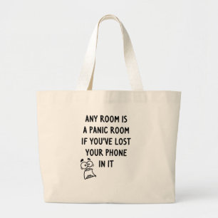 Panic Room Large Tote Bag