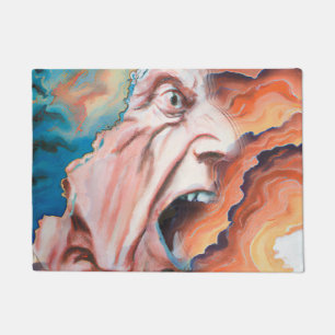 Panic Waves Oil Painting Doormat