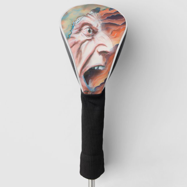 Panic Waves Oil Painting Golf Head Cover (Front)