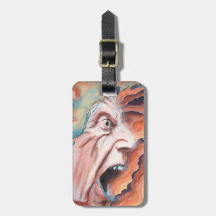 Panic Waves Oil Painting Luggage Tag