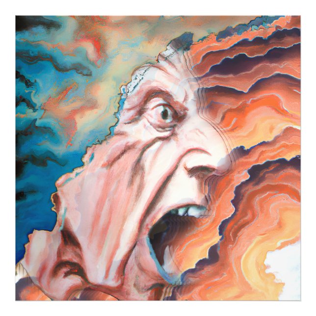Panic Waves Oil Painting Photo Print (Front)