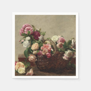 Panier de Roses – Henri Fantin-Latour Napkin